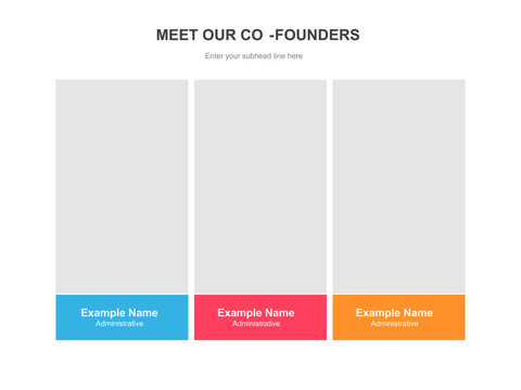 Meet our company team modern presentation template with red accent