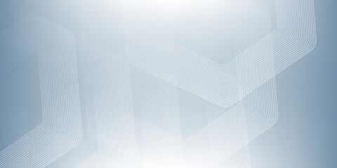 Abstract hexagon lines on gray background. vector illustration.