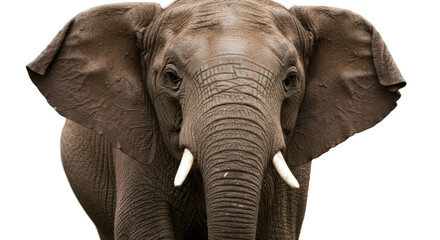 Obraz premium Close-up of an elephant's face and head.