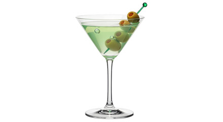 Isolated martini glass