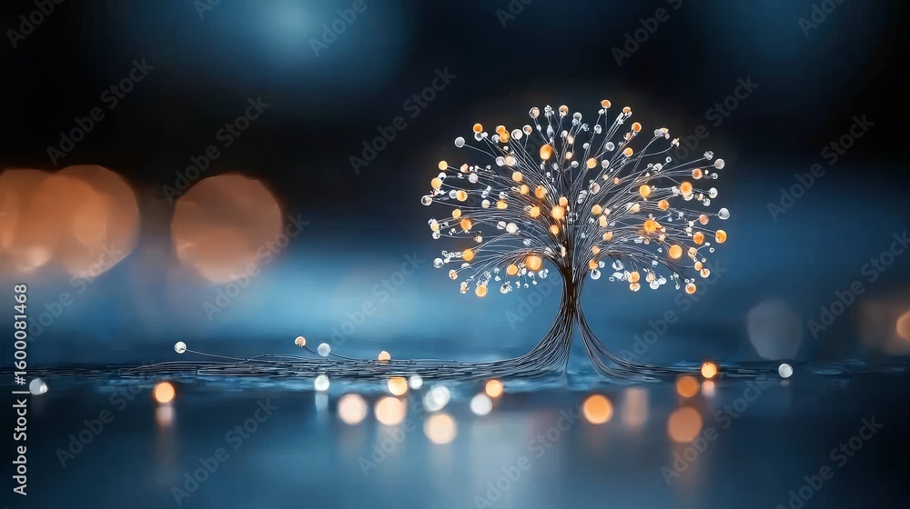 Poster visual representation of creativity and intelligence through an illuminated brain.