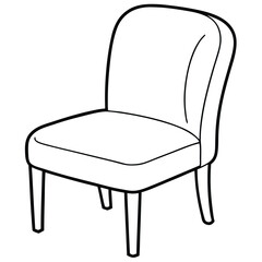 Fototapeta premium Illustration of a chair isolated on transparent background