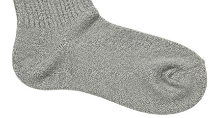 Isolated gray sock