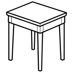 Chest of drawers illustration isolated on transparent background