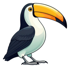 Fototapeta premium PNG Toucan bird animal beak side view.