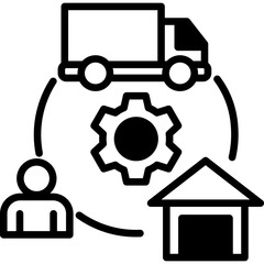 Supply Chain mixed icon
