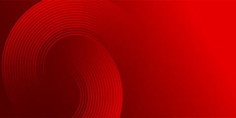 Obraz premium Red Abstract Spiral Lines on Gradient Background