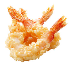 Crispy Shrimp Tempura A Delicious Japanese Dish isolated on transparent background
