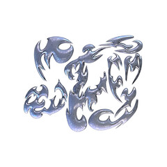 Y2K Tribal Collection Realistic 3D Renders with Futuristic Tribal Fusion