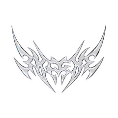 spark Tribal tatto 3d render