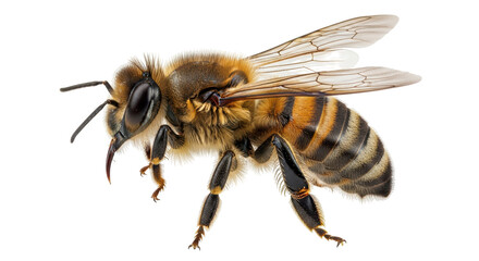 Isolated Honey Bee