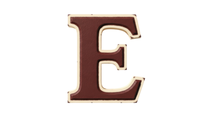 Isolated Letter E