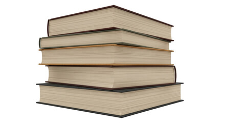 Isolated Stack of Books