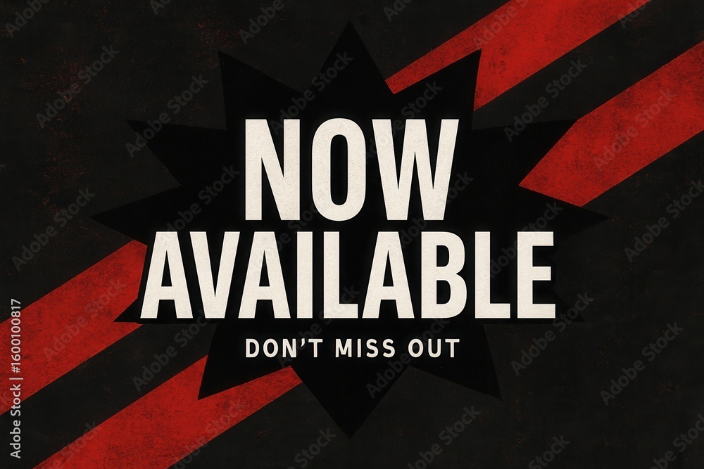 Poster bold text stating 