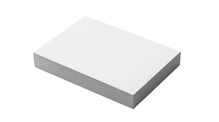 Stack of blank white paper