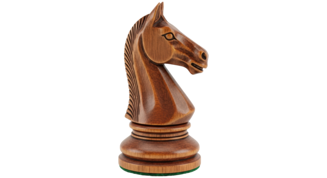 Isolated Chess Piece Knight