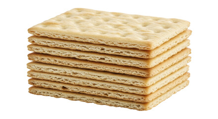 Isolated Stack of Crackers