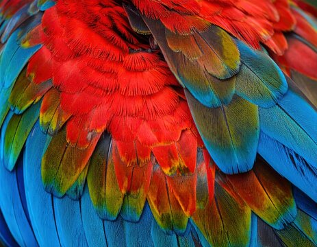 Lion with Nest, Colorful Parrot, and Pigeon Illustration &ndash; Wildlife and Bird Vector Art