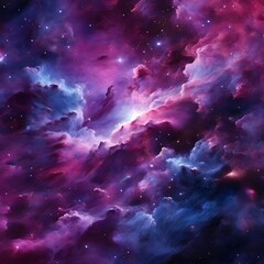 Colorful Cosmic Nebula Cloud Texture Background in 4K