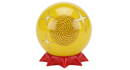 Isolated Fortune Telling Ball