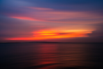 Fototapeta premium sunset in the sea