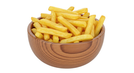 Isolated Bowl of French Fries