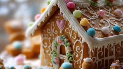 Detailed gingerbread house (3)
