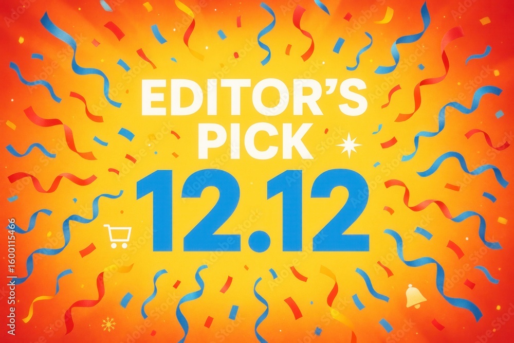 Poster festive promotional graphic featuring bold 