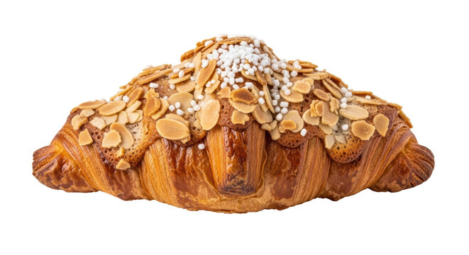 Isolated Almond Croissant - Powered by Adobe