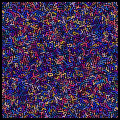 ABSTRACT BLUE ORANGE PURPLE COLORFUL LINES TURING PATTERN ROUGH DESIGN REACTION DIFFUSION DARK BACKGROUND VECTOR GOOD FOR WALLPAPER, COVER,POSTER 