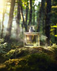 Serene Forest Perfume: Golden Hour, Mystical Scent, Luxury Fragrance, Mossy Ground