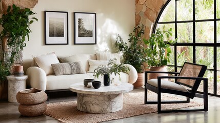 Fototapeta premium Modern living room interior (50)