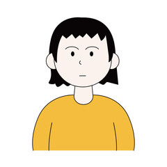 前髪を切りすぎた女性