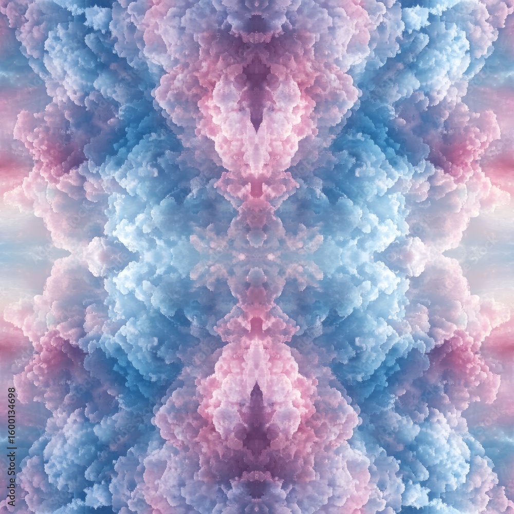 Poster the image is a colorful and abstract representation of clouds