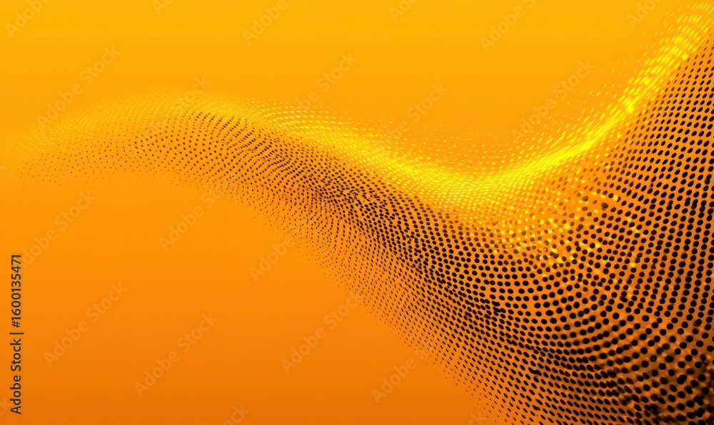 Poster abstract graphic design with a flowing pattern.