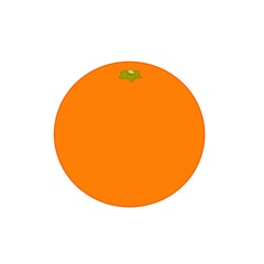 Illustration of an Orange Fruit on a White Background