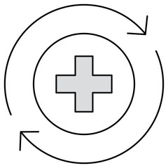 Obraz premium Recover icon, Recover Stronger Your Path to Healing, Bounce Back to Health with Confidence