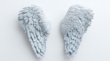 Ethereal white angel wings invoke celestial dreams, Bealtaine's mystical rebirth, and ethereal echoes of Ascension Day's divine promise