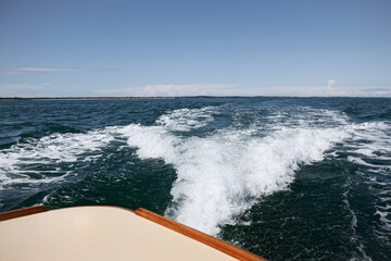 Sea foam off the coast