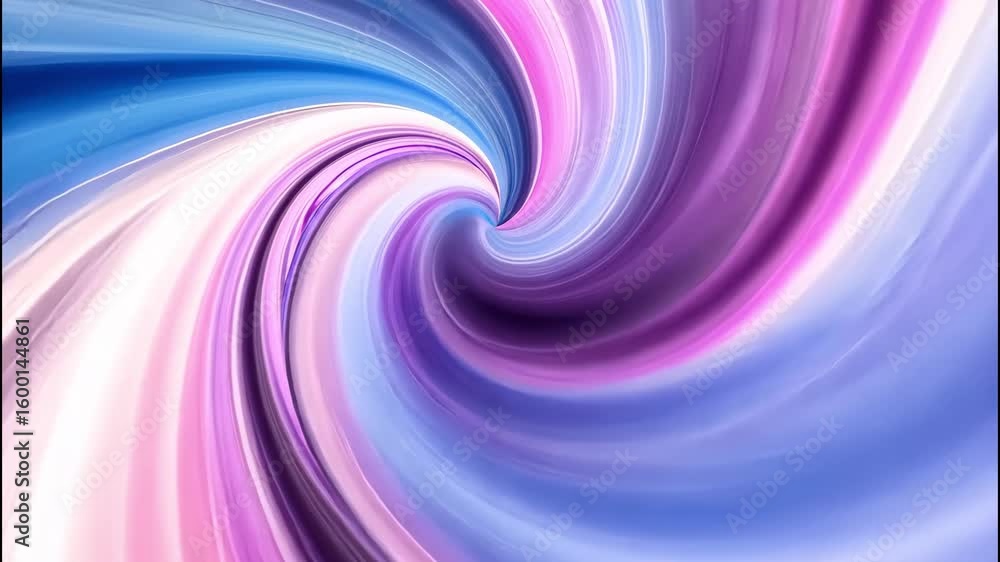 Poster purple spiral vortex twisting in dreamy abstract motion pattern.