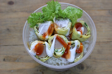 fresh salad with feta cheese