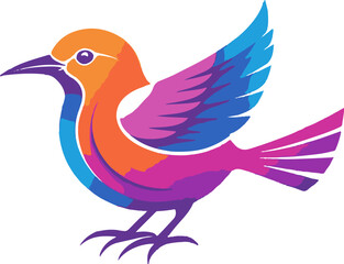 Fototapeta premium Beautiful Bird Vector LOGO TRICKS