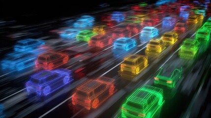 Emergency Lane with Holographic Congestion Simulation
