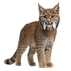 Obraz premium Stunning Bobcat PNG Format Isolated on Transparent Background Perfect for Wildlife and Nature Inspired Digital Designs 