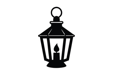 candle lantern vector icon