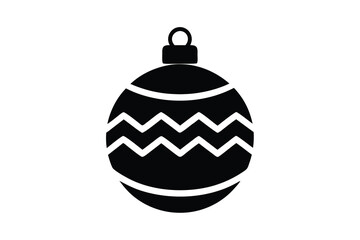 christmas bauble vector icon