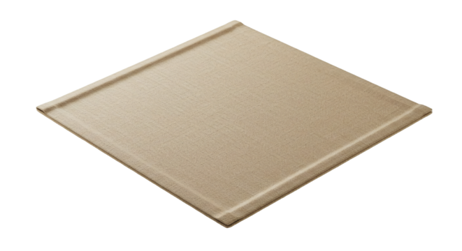 Light beige rectangular board with folded edges.