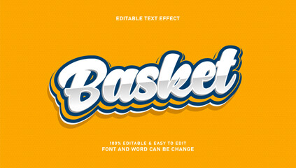Basketball text effect, classic editable sports text style