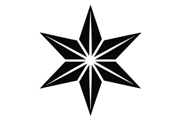 Fototapeta premium christmas star vector icon