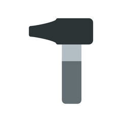 otoscope simple flat icon illustration